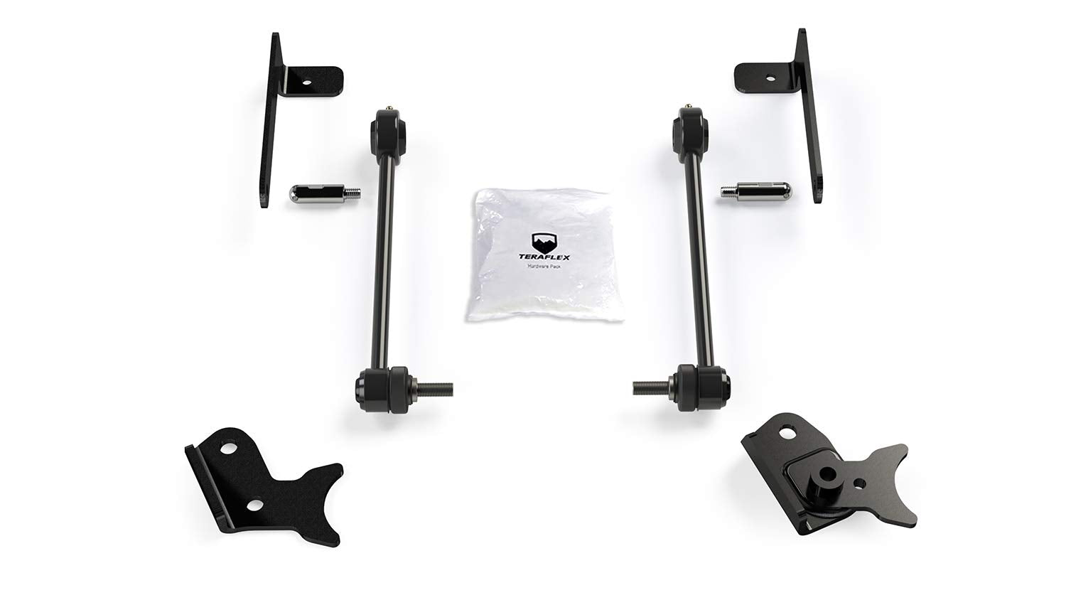 JL | JT: TeraFlex 1764000 Front Sway Bar Quick Disconnect Kit (0-4.5” Lift)