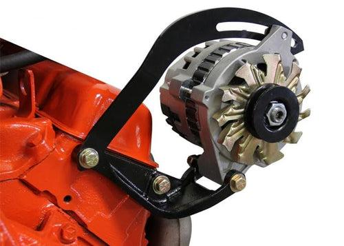 ABSB072 Brothers Trucks Alternator Bracket - Small Block V8 - Black