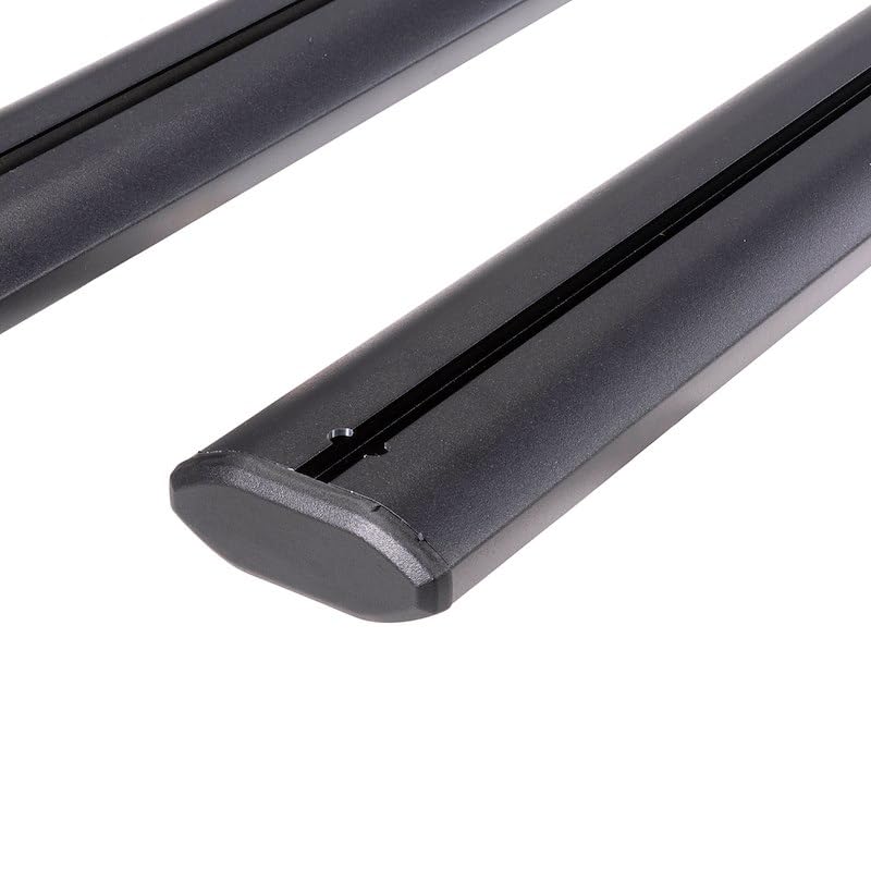 TrailFX Tonneau Cover Rails TFXCB01 with Cross Bars Fits Full Size Truck Beds Clamp-On Aluminum Powder Coated Black for TrailFX Hard Retractable Tonneau Covers 2 Cross Bars 59 Inch Length