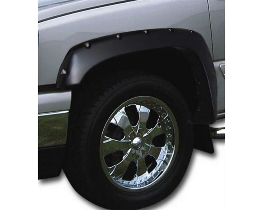 Pocket/Rivet Fender Flares Stampede Products | Ruff Riderz | Fits 2009-2014 Ford F-150 (Excludes Raptor), Black | 4 pcs., 8422-5