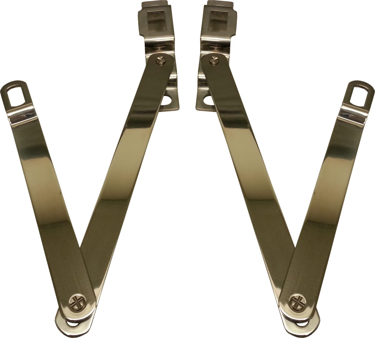 Tailgate Hinge Link Set Brothers Trucks A6457-67 -Stainless Steel-Fleetside-Pair
