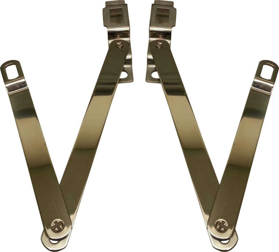 Tailgate Hinge Link Set Brothers Trucks A6457-67 -Stainless Steel-Fleetside-Pair
