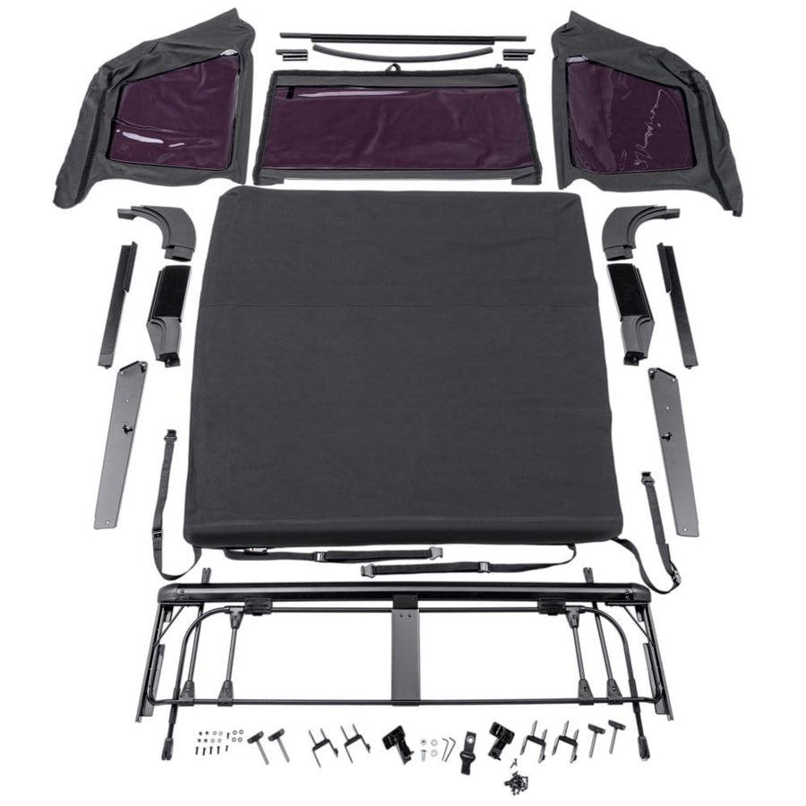 Complete Soft Top for Ford Bronco RAMPAGE PRODUCTS | Tinted Windows, Includes Frame and Hardware, Vinyl, White | 98402 | Fits 1966-1977 Ford Bronco