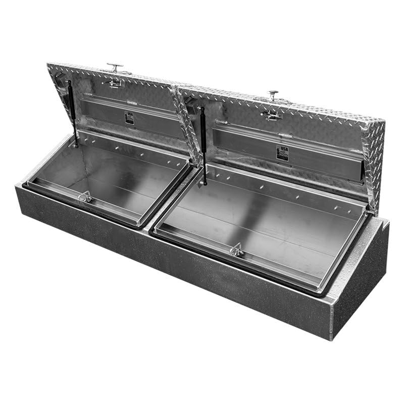 Low Side Tool Box 65X16X16 with Smooth Aluminum Base/Diamond Plate LID