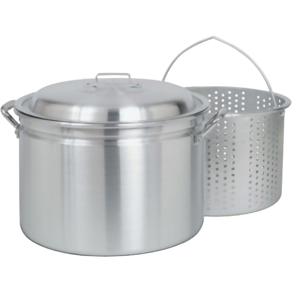 24 Qt Aluminium Fryer Steamer w/Lid and Basket