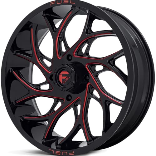 UTV Fuel D779 RUNNER Custom Wheel: 20x7 Size, 4/137mm Lug Pattern, 13mm Offset, 110.2mm Bore - G-BLK-MILL-RD
