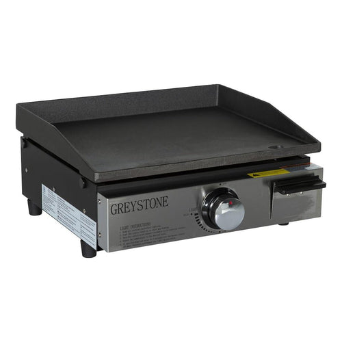 Greystone 17" Griddle/Grill Combo - Greystone, Steel Porcelain Cooking Plate, 15,000 BTU