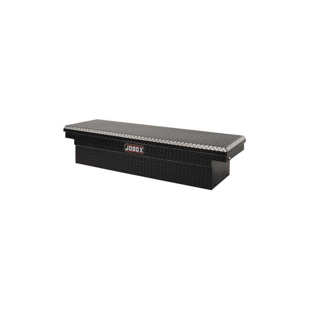 Black Aluminum JOBOX Single Lid Fullsize Crossover Truck Box PAC1580002