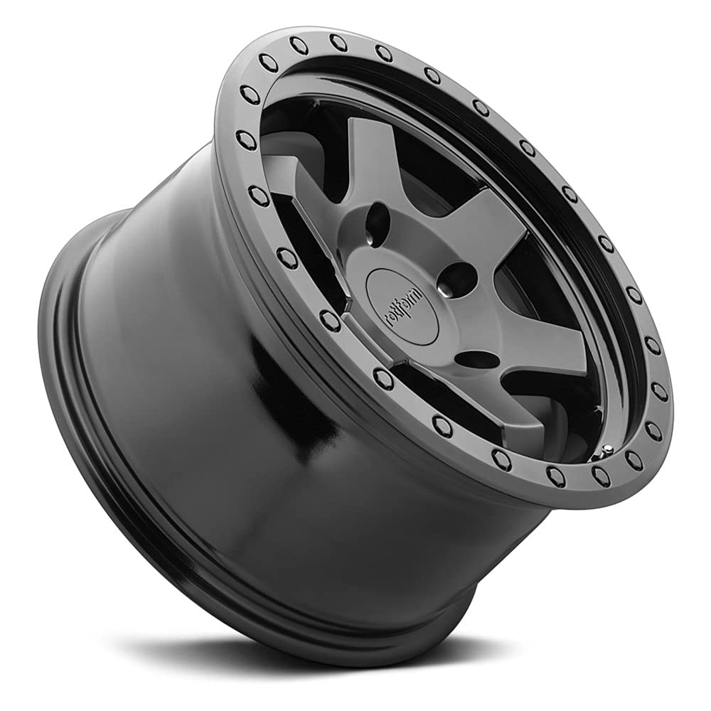 17x9 Rotiform R151 Six OR 6x5.5" +1mm Matte Black Wheel Rim 17" Inch