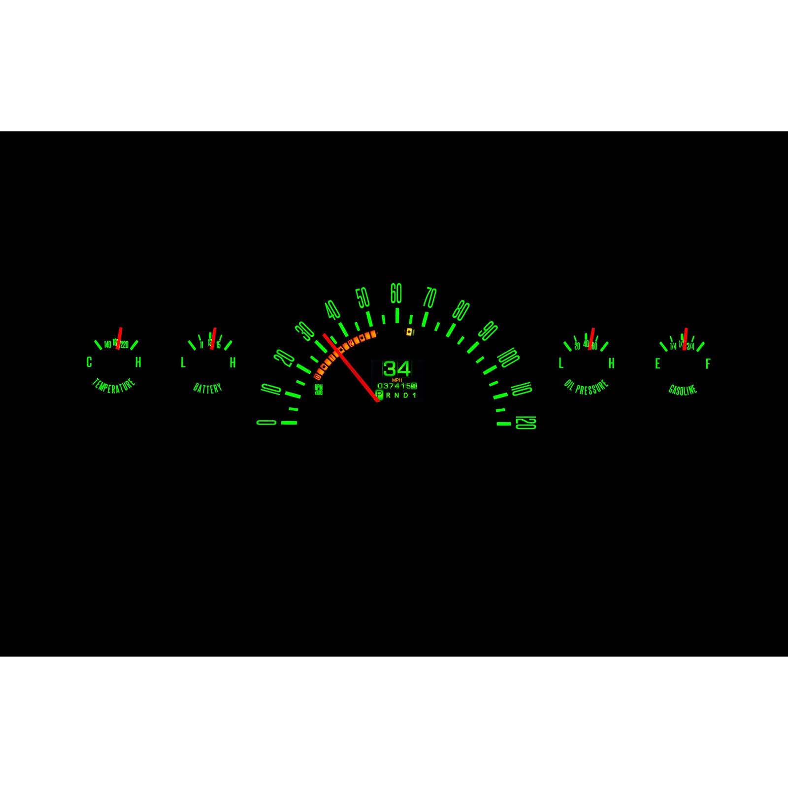 Dakota Digital Retrotech RTX-60C-PU-X Gauge Instrument System Compatible with 1960-63 Chevy Pickup