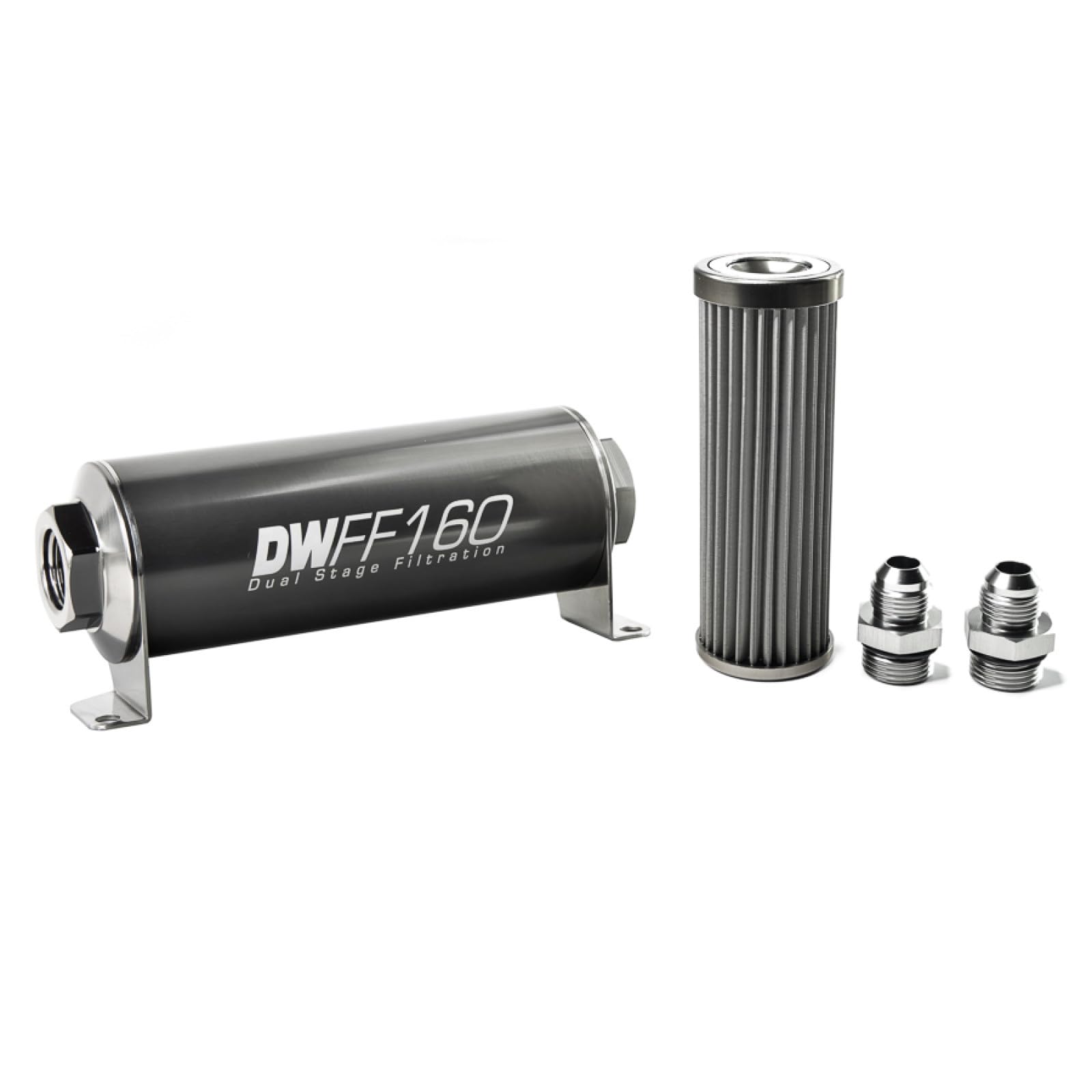 in-line DeatschWerks Fuel Filter and housing kit (8-03-160-040K-8)