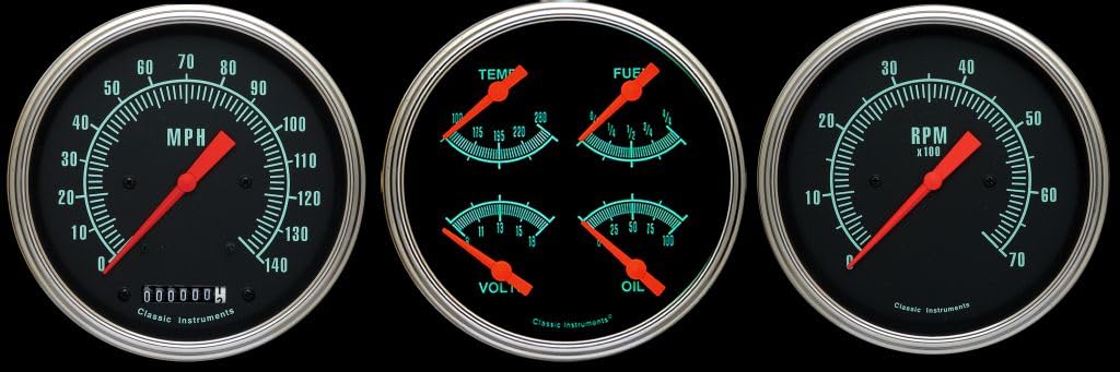 G-Stock Series GS53SLF Three Gauge Set