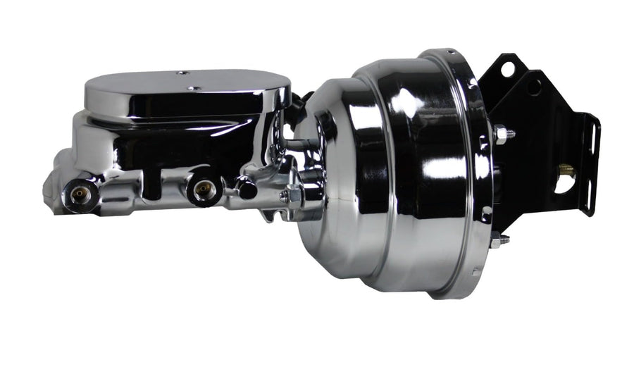 8 Inch LEED BRAKES Dual Power Booster With Bracket (Chrome)