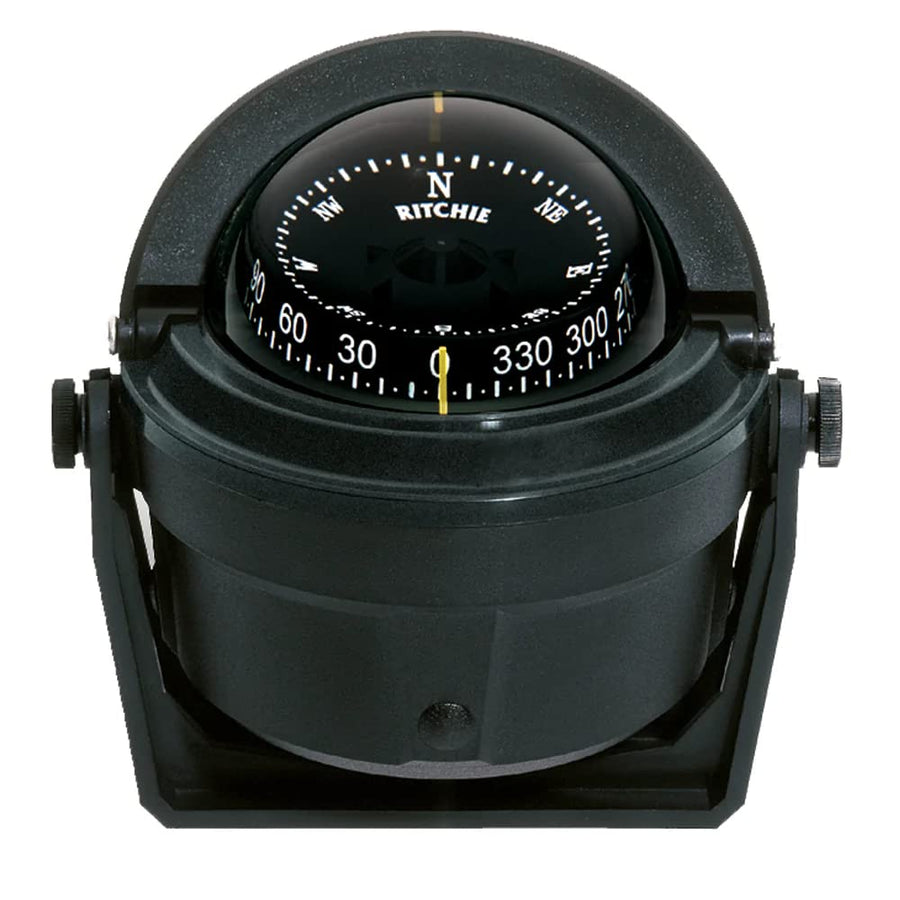 Ritchie B-81 Voyager Combi-Dial Mount Bracket Compass, Black, 3"