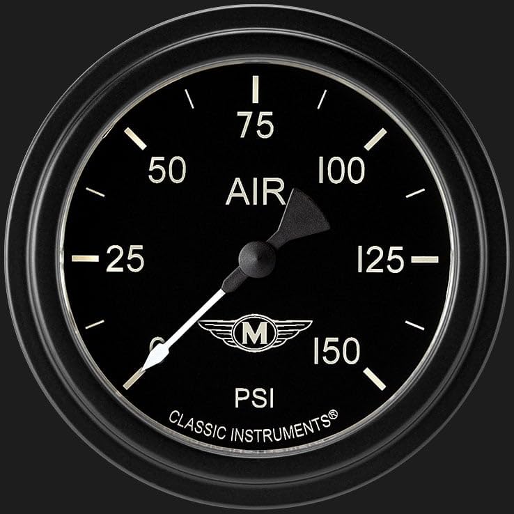 MA318BLF Classic Instruments Moal Bomber 2 5/8" Air Pressure 150 PSI Electric