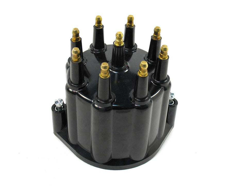Black Male Cap Pertronix D650710 for Flame-Thrower Billet Distributor 8 Cylinder Engine