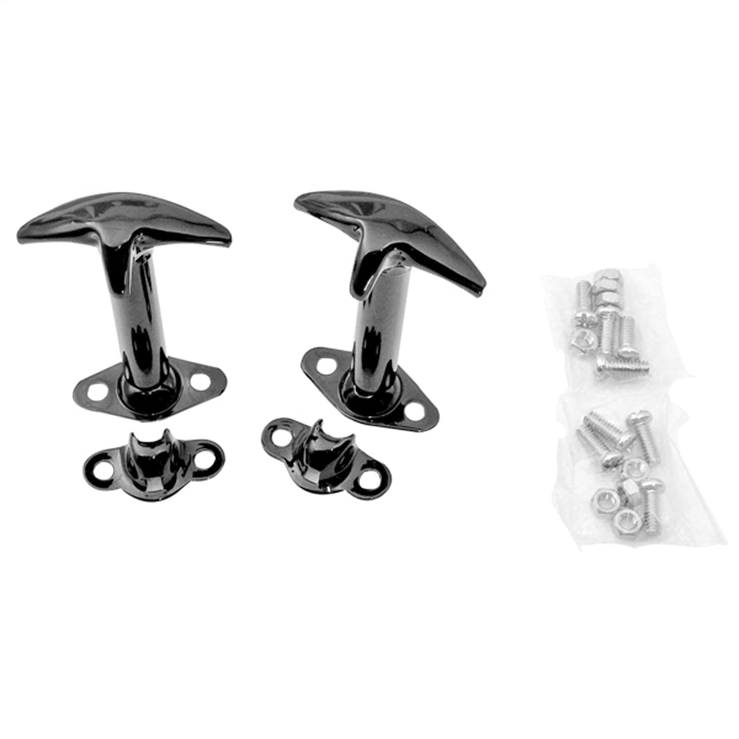 Hood Catch Kit, Black | Rugged Ridge | 11210.01 | Fits 1941-1995 Jeep CJ & Wrangler YJ