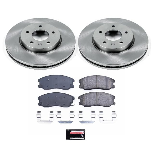 POWERSTOP Autospecialty KOE2090 Front Replacement Brake Kit-OE Brake Rotors & Ceramic Brake Pads For Chevy Captiva Sport, Chevy Equinox, Pontiac Torrent, Saturn Vue, Suzuki XL-7 [Model Specific]