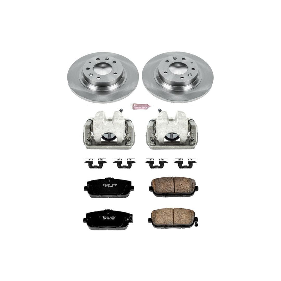 Power Stop KCOE2451 1-Click Autospecialty OE Replacement Brake Kit with Calipers For Mazda MX-5 Miata 2006-2015 [Model Specific]
