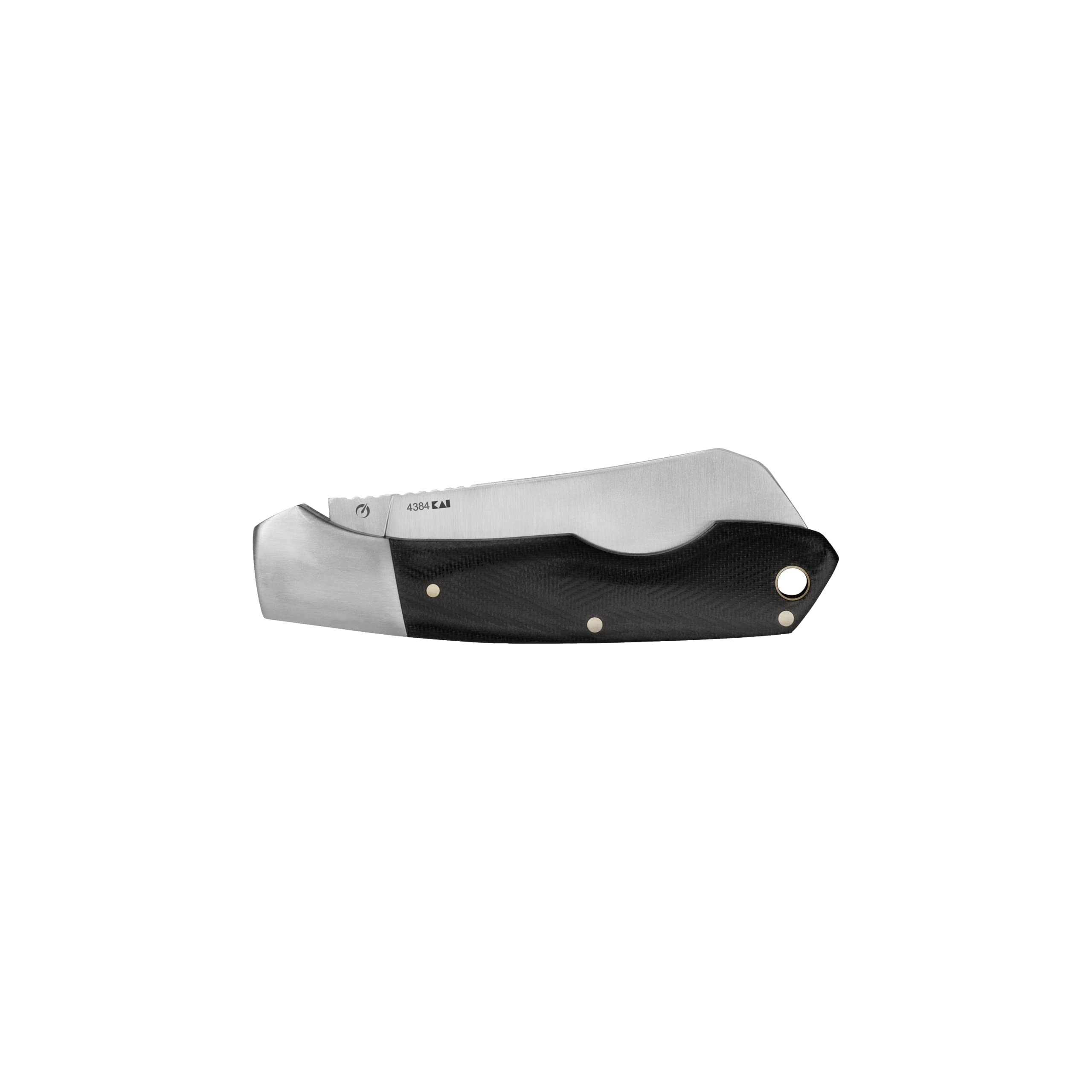 Kershaw Manual Folding Pocket Knife Parley with Cleaver Style Blade, Slipjoint Design with Nail Nick, 3.1 inch Blade and Micarta Handle, Black
