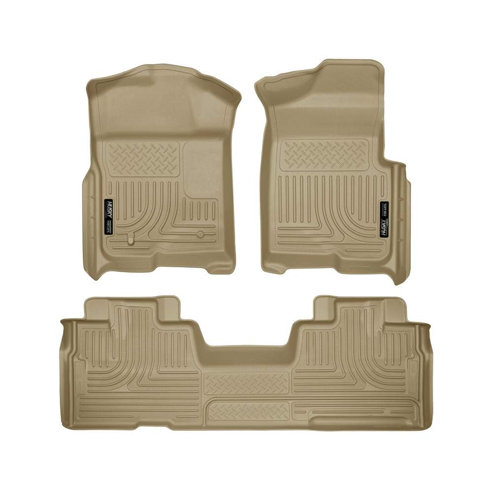 Husky Liners WeatherBeater 98343 Combination Front & 2ND Seat Floor Liners - (3 PCS)