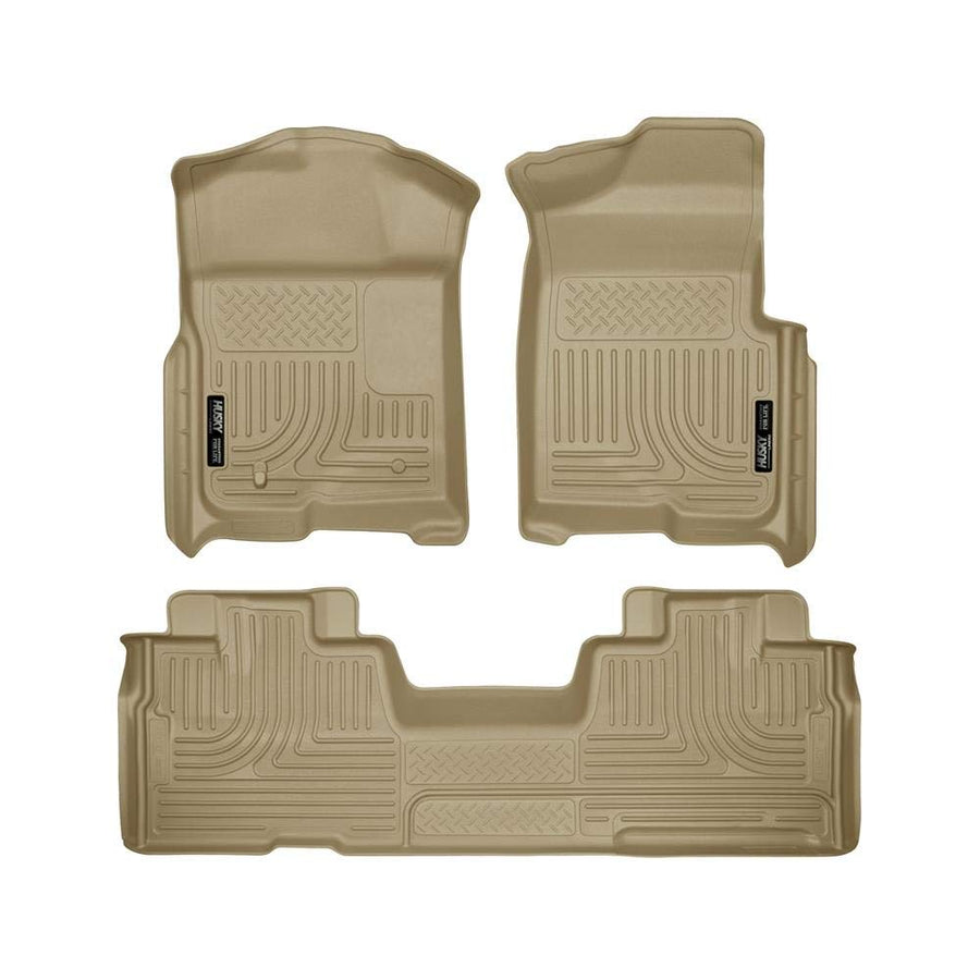 Husky Liners WeatherBeater 98343 Combination Front & 2ND Seat Floor Liners - (3 PCS)