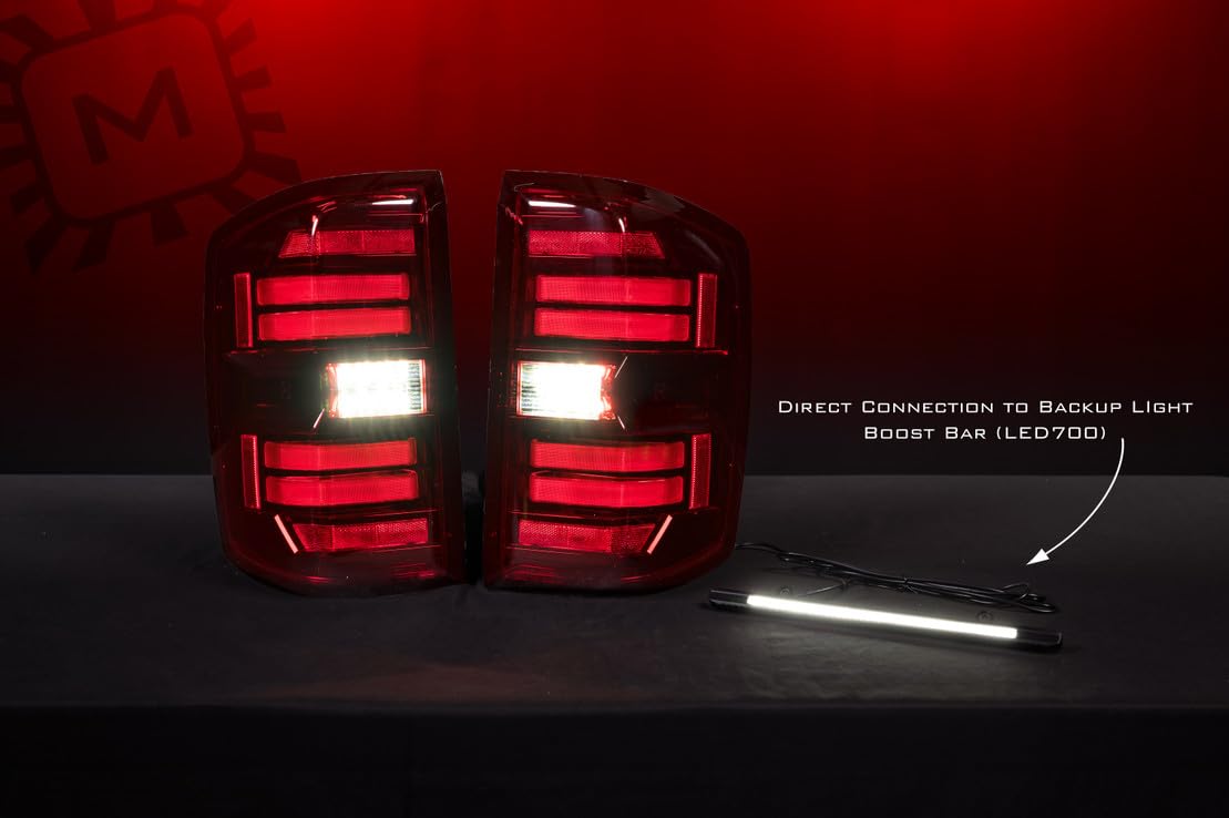 Morimoto XB LED Taillights Plug and Play fits Chevrolet Silverado 2014-2019 LED Taillight Assemblies (Smoked)