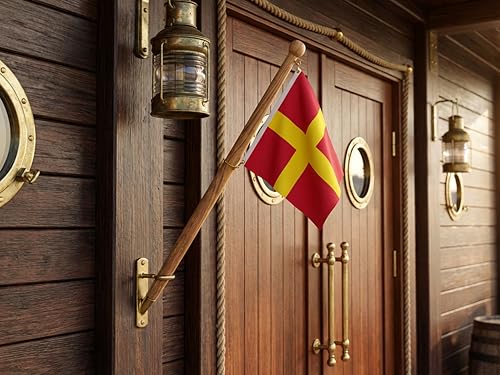 Whitecap Industries 60750 24" Teak Ensign Staffs Whitecap