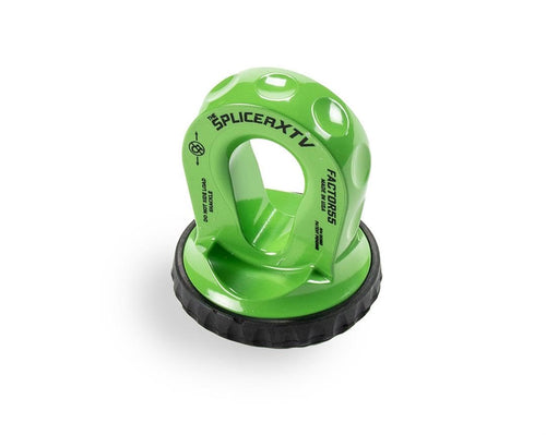 Factor 55 XTV Splicer Synthetic Rope Shackle Mounting Thimble, Fits 1/2 and 5/8" Shackles Pin/Bow End - Green