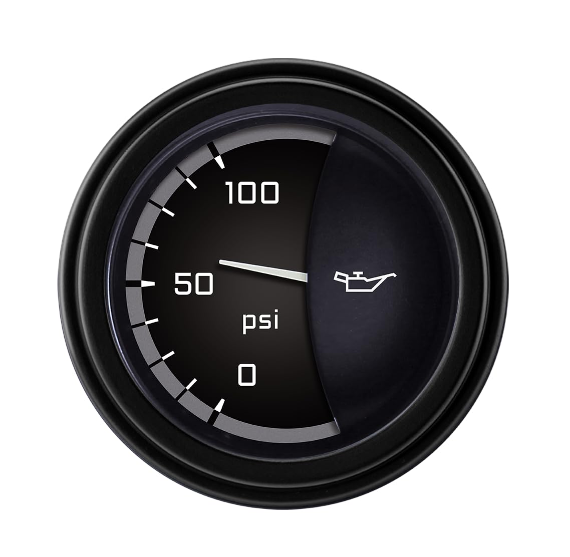 AX81GBLF Classic Instruments Autocross Gray 2-1/8" Oil Pressure Gauge