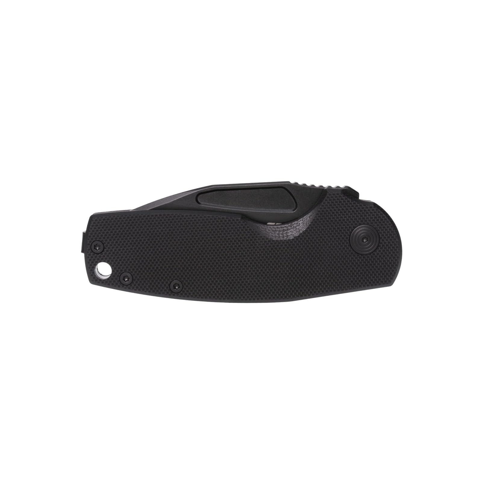 SOG Stout SJ Portable Everyday Carry Camping Folding Knife | Ambidextrous Carry | CRYO D2 Steel Blade | Slip Joint, Blackout, Presentation Box