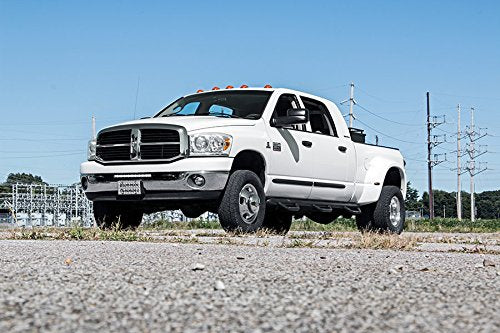 20" Rough Country Single Row LED Light Bar Bumper Kit for Ram 2500/3500 (2003-2018)