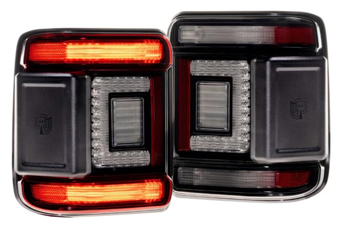Morimoto XB Smoked LED Low Profile Taillights for Jeep Wrangler 2018 (LF746)