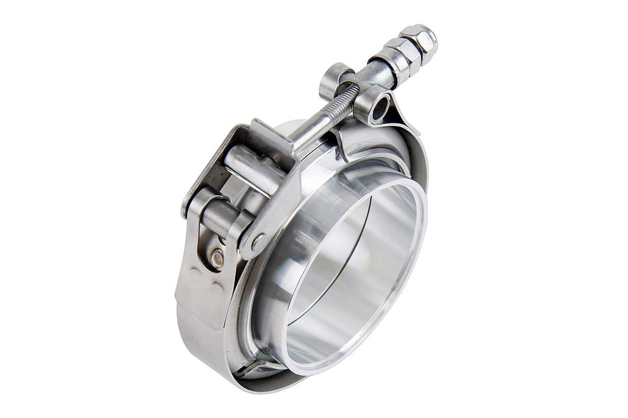 4-1/2" (114mm) HPS Stainless Steel V Band Clamp Kit, Aluminum Flanges, NBR O-Ring, Quick Release