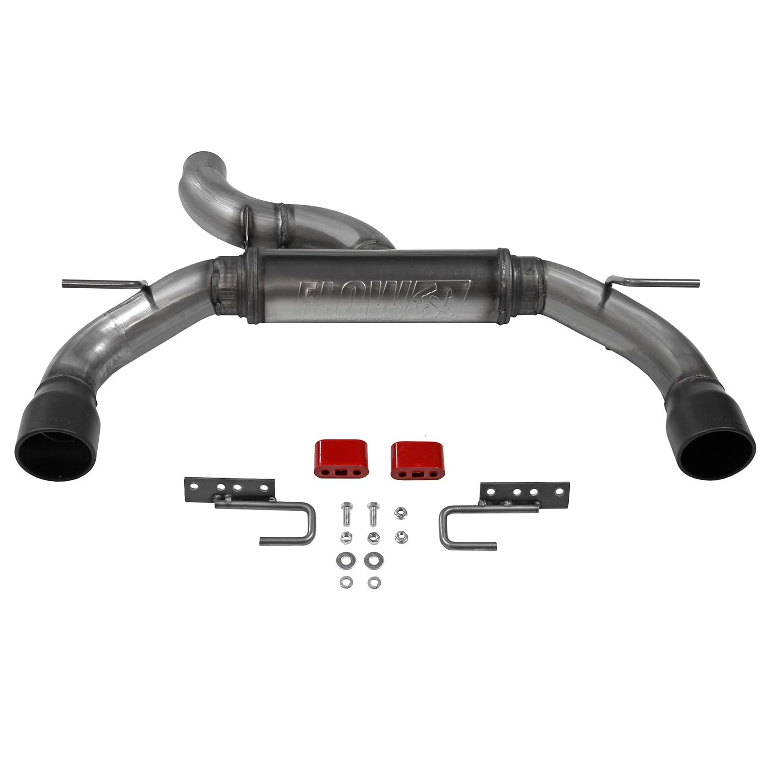 Flowmaster FlowFX 718123 Axle-Back Exhaust Kit 3 Inch 409 Stainless Steel Dual 4 Inch Black Ceramic Coat 304 Stainless Steel Tips Compatible with 2021-2024 Ford Bronco 2.3L 2.7L 2 & 4WD 2 & 4 Door
