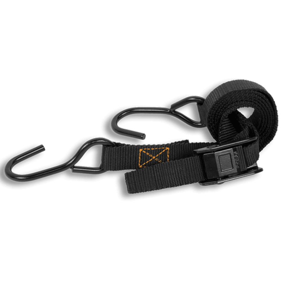 Muddy 8' X 1" Rugged Durable Reliable Adjustable Versatile Outdoor Strap with 2 Vinyl-Coated Steel Hooks, 400-lbs Maximum Capacity, 3 Pack