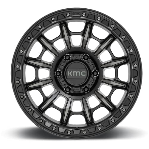 CARNAGE KMC Wheels 17X9 6X5.55 0mm SATIN BLACK WITH GRAY TINT - KM54779068400