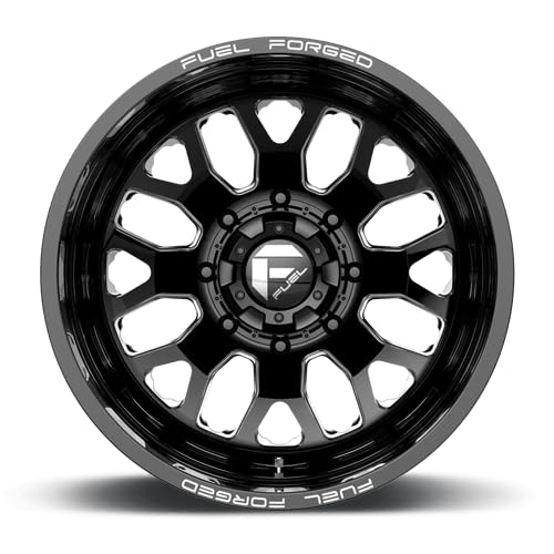 FUEL OFF-ROAD 24X8.25 DE19 FF19D, 8X6.5, -5.81, -265mm GLOSS BLACK MILLED - DE1924828D45
