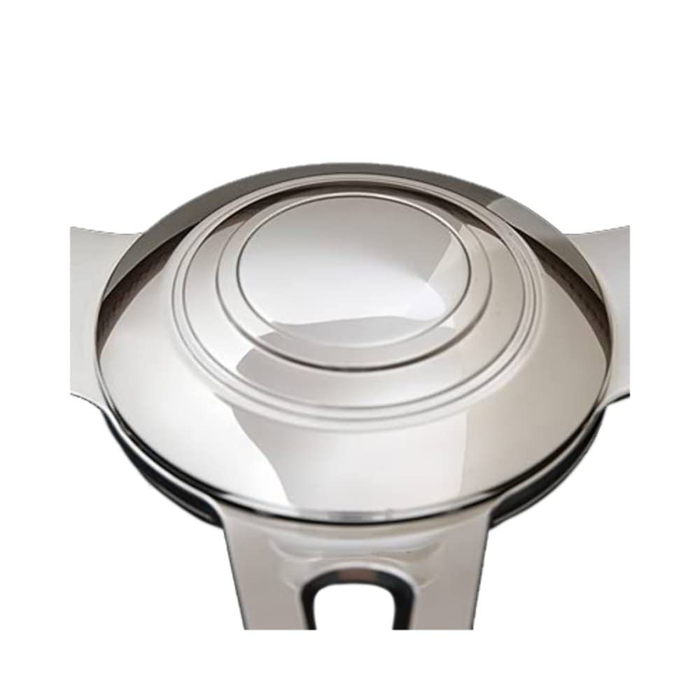 Horn Button Lecarra 3466, Billet Aluminum, Single Contact, Domed Smooth, Polished for Banjo W