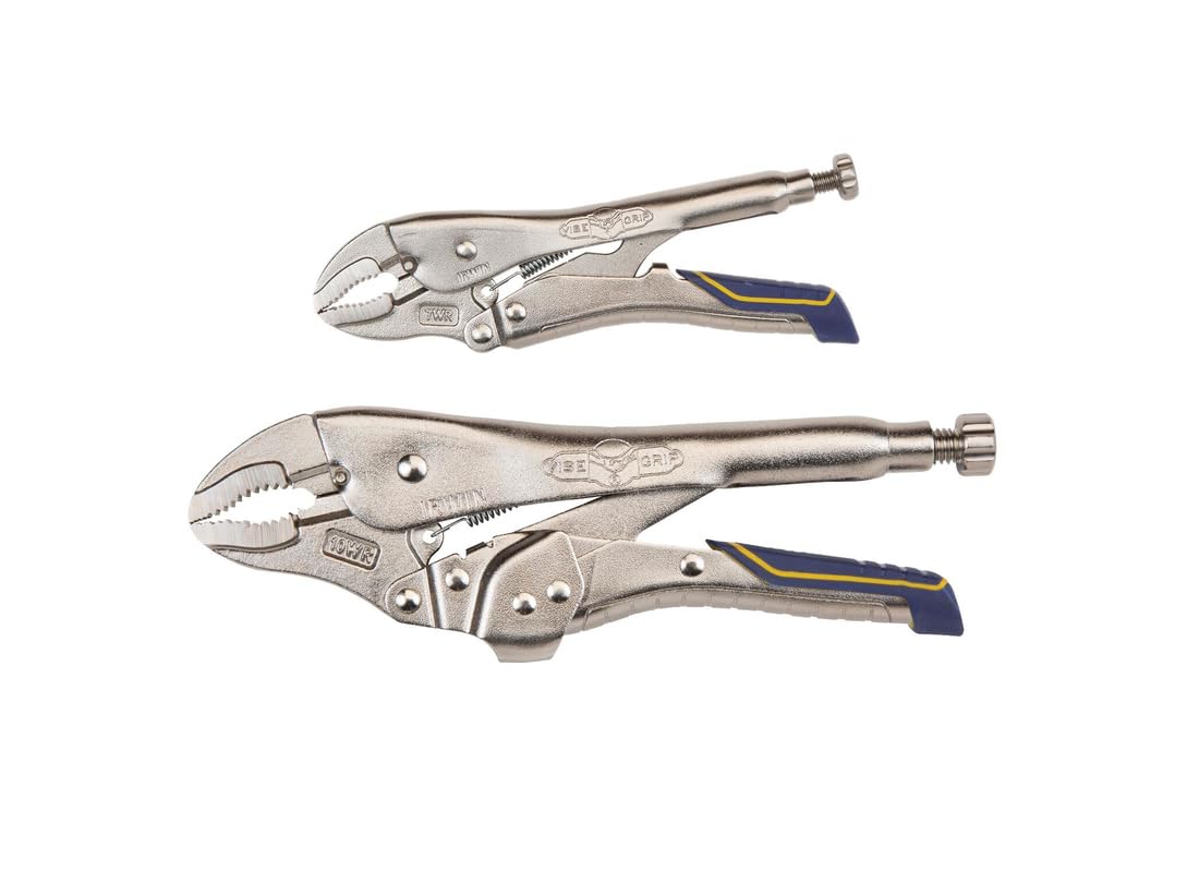 Locking Pliers IRWIN VISE-GRIP Combo Pack, Curved Jaw, 7-Inch & 10-Inch (IRHT82590)