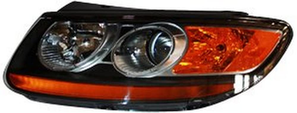 Left TYC Headlight Assembly Compatible with 2007-2007 Hyundai Santa Fe