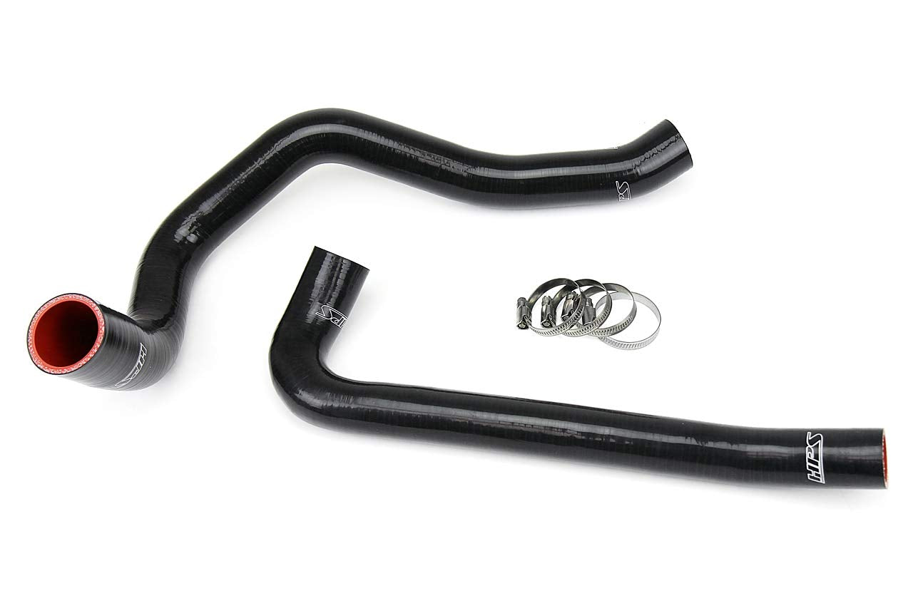 Black HPS 57-1299-BLK Silicone Radiator Coolant Hose Kit