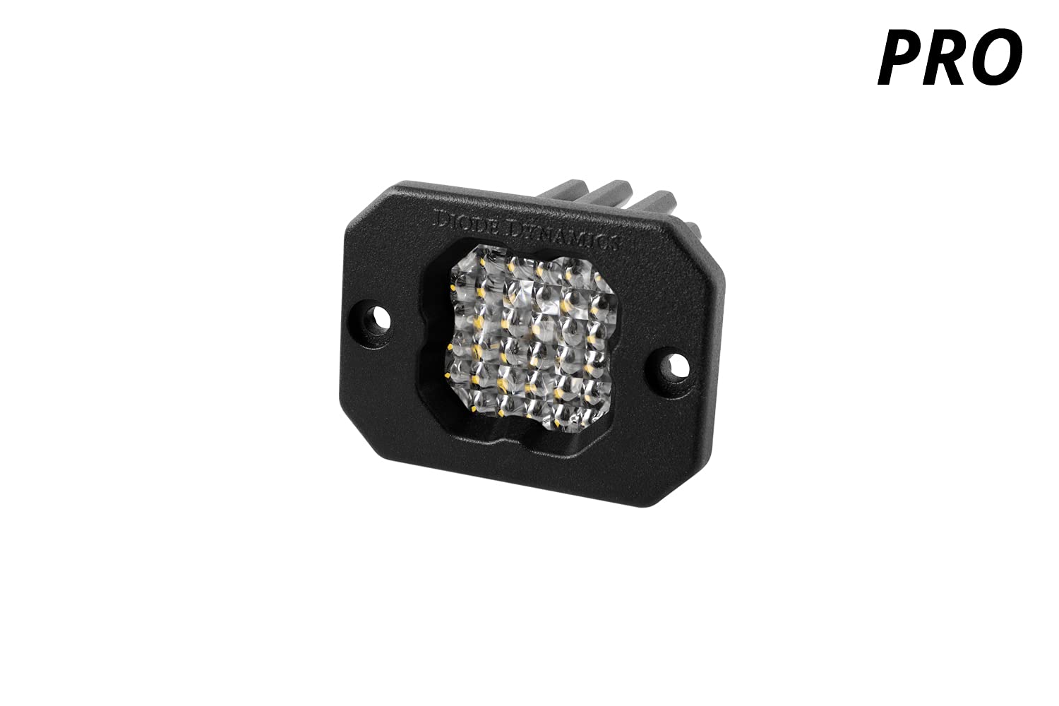Diode Dynamics SSC1 Pro White LED Pod Flush Mount (one), Flood w/Red Backlight
