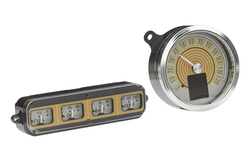 Dakota Digital Retrotech Gauge RTX-42F-X Instrument System Compatible with 1942-48 Ford Car