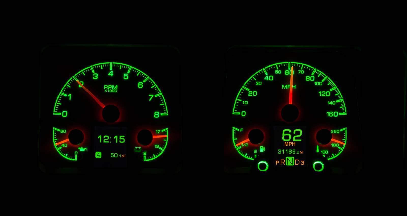 Dakota Digital Customizable Gauge System Kit 69 Chevy Camaro Black Alloy HDX-69C-CAM-K
