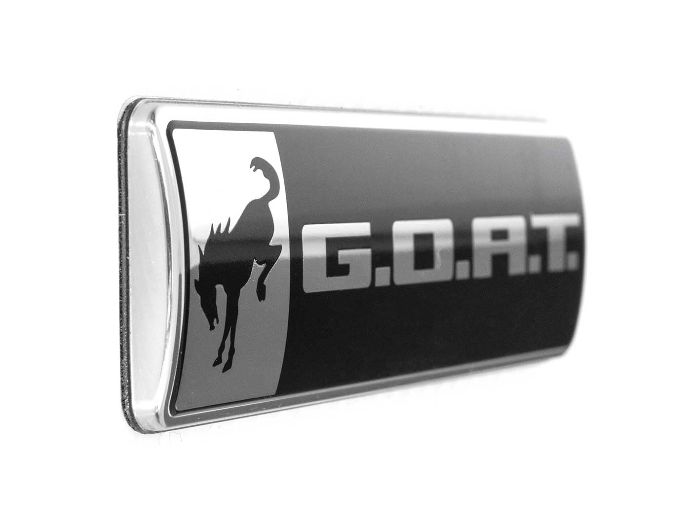 Ford Performance 4.5" Chrome & Black Goat Emblem M-1447-GOAT for 2021-2025 Bronco