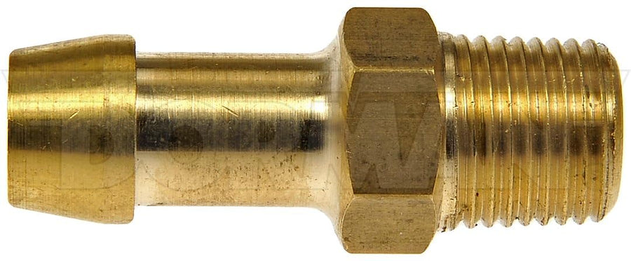 Fuel Hose Fitting Dorman 785-408D - Inverted Flare Male Connector - 3/8 In. X 3/8 In. Tube