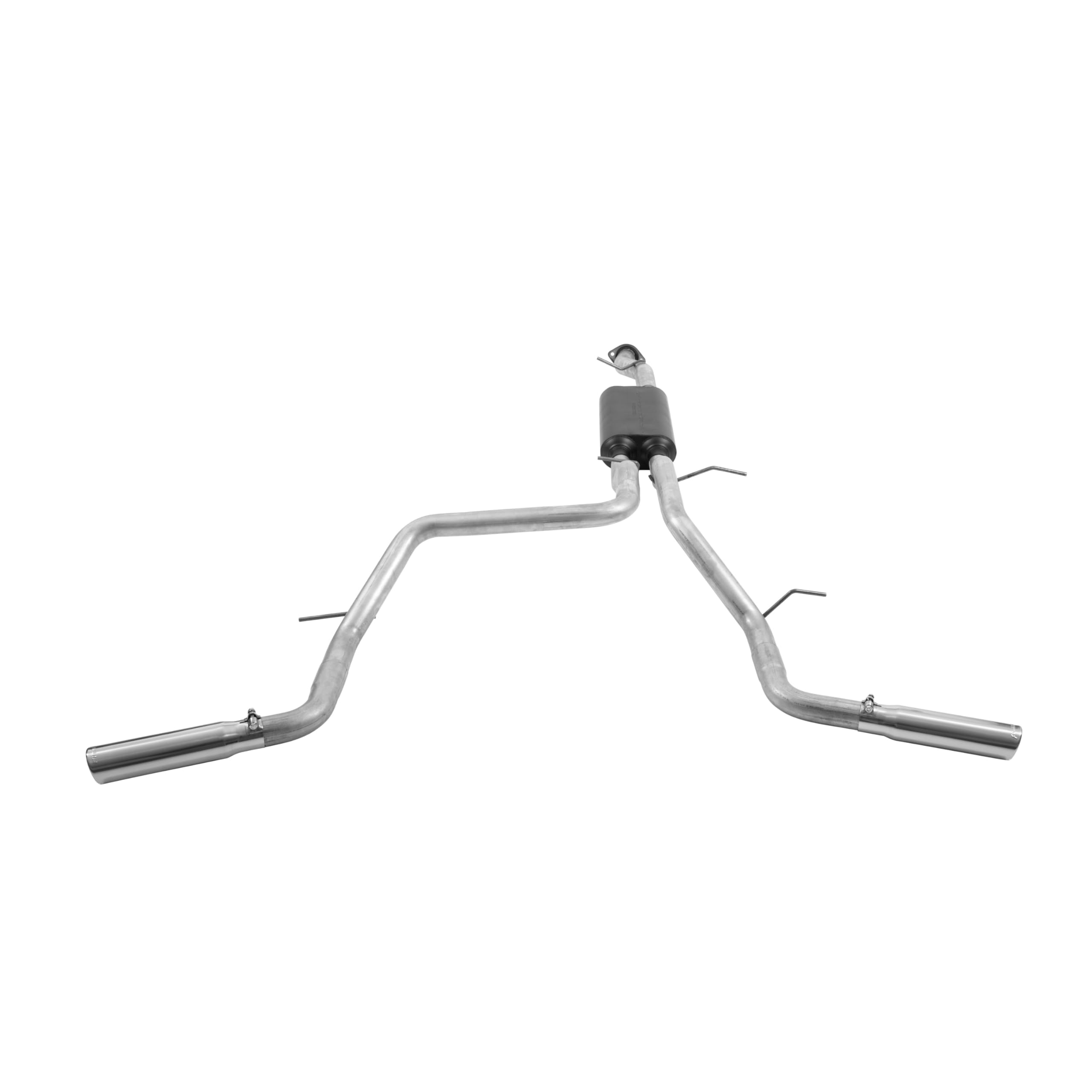 American Thunder Flowmaster 17419 Cat-Back Exhaust Kit Dual 2.5 Inch Tailpipes Aluminized Steel 3 Inch Polished Stainless Steel Tips Compatible with 2004-2006 Chevy Tahoe GMC Yukon 4.8L 5.3L 2/4WD