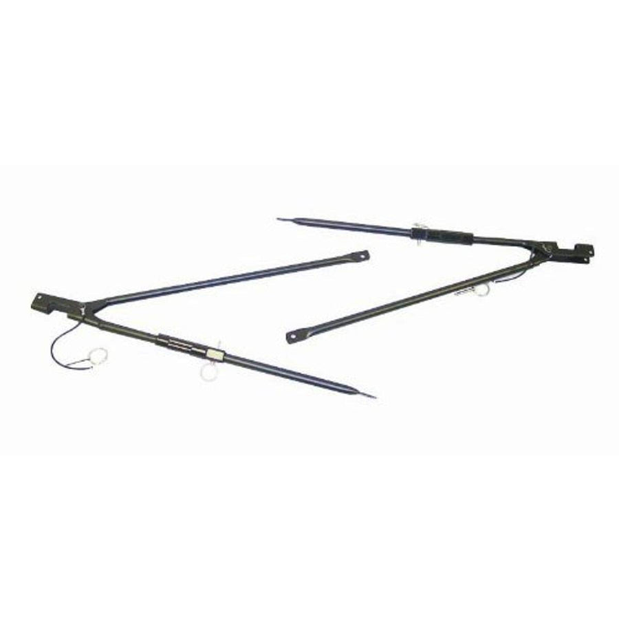 Rugged Ridge Soft Top Spreader Bar 11251.02, Adjustable; 87-95 Jeep Wrangler YJ