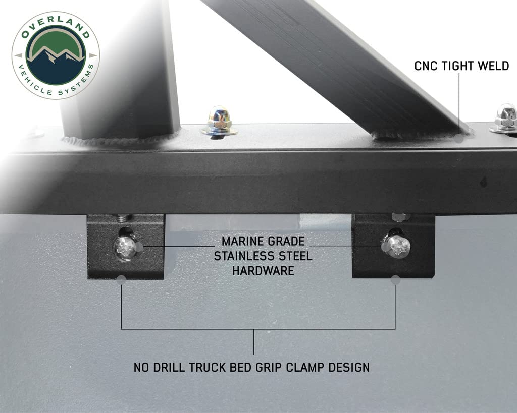 8.0' Truck Bed Overland Freedom Rack Systems, Uprights, Cross Bars and Side Support Bars